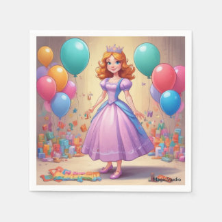 Princess Party Napkins Serviette