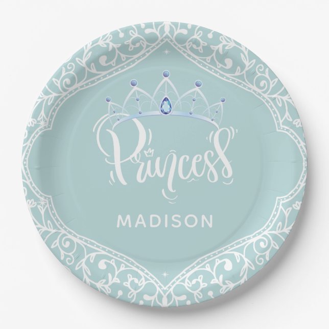 Princess Party Royal Personalisiert Pappteller (Vorderseite)