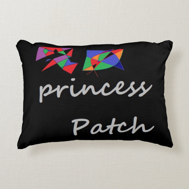 Princess Patch Cat Liebe Logo zu Ehren Dekokissen (Vorderseite)
