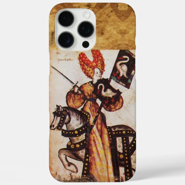 PRINCESS PENTHESILEA ALS MITTELALTERLICHE KNIGHT H Case-Mate iPhone HÜLLE (Rückseite)