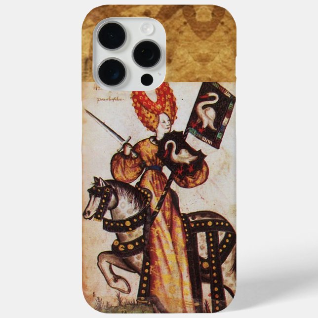 PRINCESS PENTHESILEA ALS MITTELALTERLICHE KNIGHT H Case-Mate iPhone HÜLLE (Rückseite)