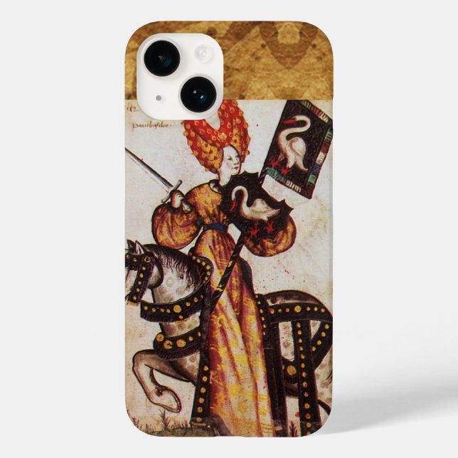 PRINCESS PENTHESILEA ALS MITTELALTERLICHE KNIGHT H Case-Mate iPhone HÜLLE (Rückseite)