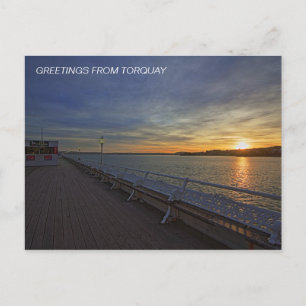 Princess Pier bei Sonnenuntergang Postkarte