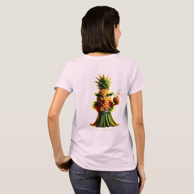 Princess Pina Colada - Ananas Imperium T-Shirt (Schwarz voll)