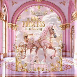 Princess Pink Baby Duschkabine Einladung