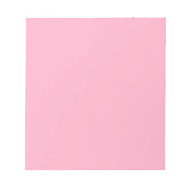 Princess Pink Girl Pastellfarben Nur rosa Farbe Notizblock (Vorderseite)