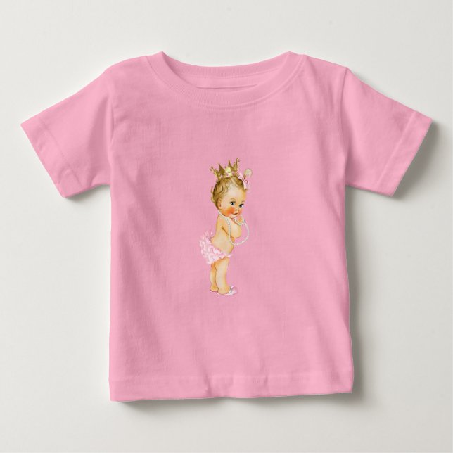 Princess Pink & Gold Baby T-shirt (Vorderseite)