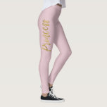 Princess Pink & Gold Imitats Foil Yogo Pants Leggings<br><div class="desc">Prinzessin Pink & Gold Imitate Foil Typografie und Herz Yoga Pants. Die Prinzessin Pink und Gold Yoga Pants sind das perfekte Trainingsgeschenk für die Prinzessin in Ihrem Leben.</div>