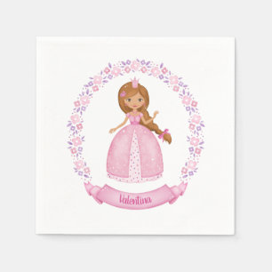 Princess Pink Niedlich Personalisiert Serviette