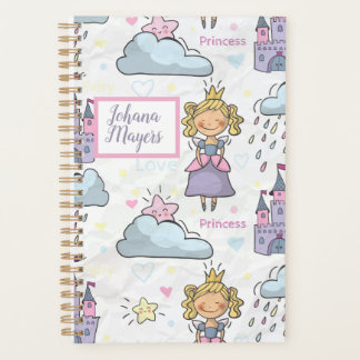 Princess planner Princess castle girl notebook Planer