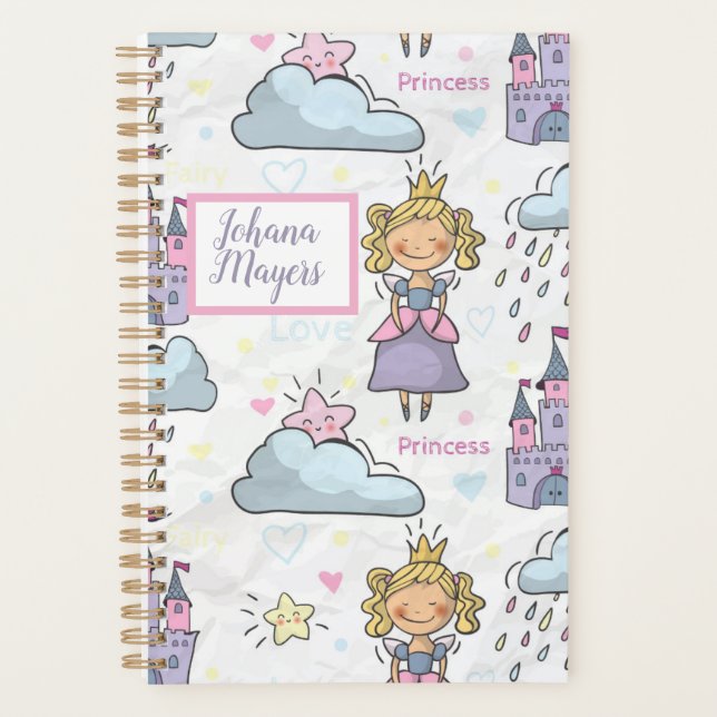 Princess planner Princess castle girl notebook Planer (Vorderseite)