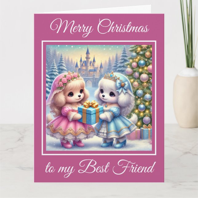 Princess Puppies Die besten Freunde Weihnachten Karte (Vorderseite)