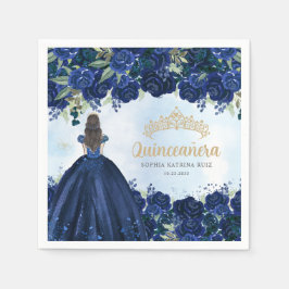 Princess Quinceanera, Prinzessin für blaues Gold d Serviette