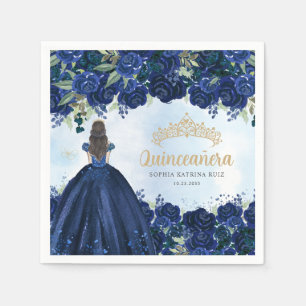 Princess Quinceanera, Prinzessin für blaues Gold d Serviette