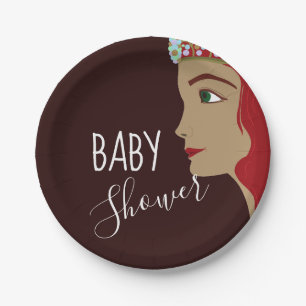 Princess Red Baby Dusche Pappteller