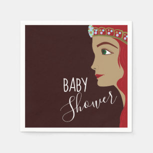 Princess Red Baby Dusche Serviette