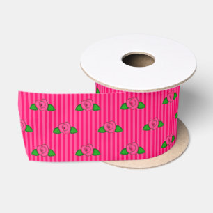 Princess Rosenknospe Stripes 5-SATIN RIBBON SPOOL Satinband