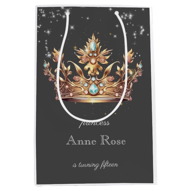 Princess Royal Birthday Mittlere Geschenktüte (Vorderseite)