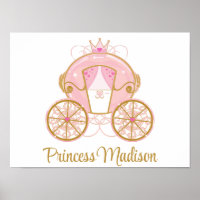 Princess Royal Carriage Pink & Gold Wall Street Ar