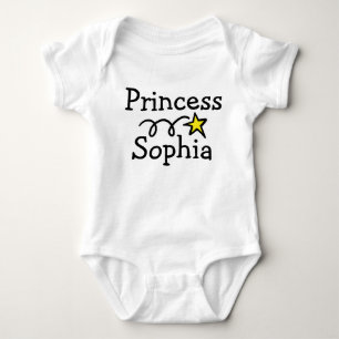 Princess Säugling Strampler mit Babynamen