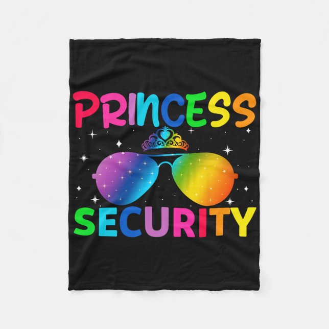 Princess Security Birthday Halloween-Party Funny m Fleecedecke (Vorderseite)