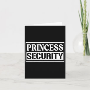 Princess Security Fun Birthday Halloween-Party Des Karte