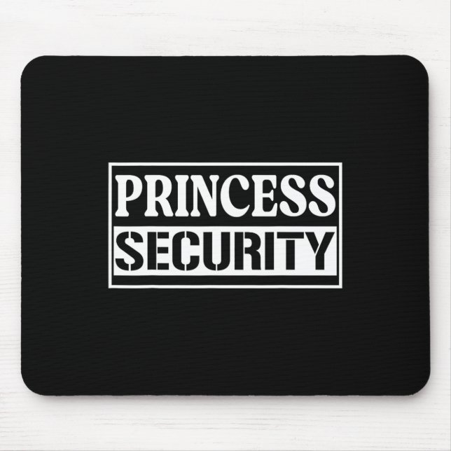 Princess Security Fun Birthday Halloween-Party Des Mousepad (Vorne)