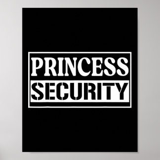Princess Security Fun Birthday Halloween-Party des Poster