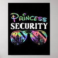 Princess Security Funny Birthday Party Matching Fa