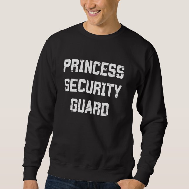 Princess Security Guard Funny Lazy Halloween Costu Sweatshirt (Vorderseite)