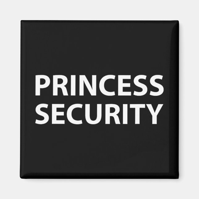 Princess Security Halloween Kostüm Vater Men Match Magnet (Vorne)