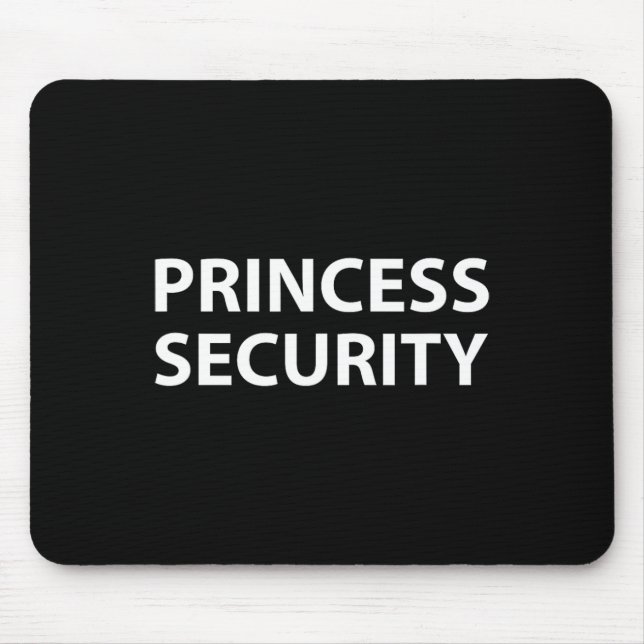 Princess Security Halloween Kostüm Vater Men Match Mousepad (Vorne)