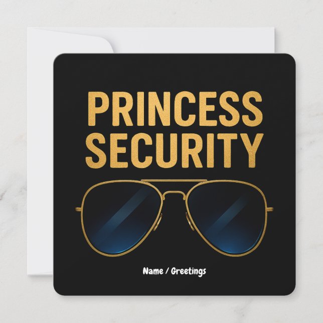 Princess Security Magic Halloween Geburtstagsparty Einladung (Vorderseite)