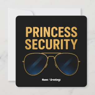 Princess Security Magic Halloween Geburtstagsparty Einladung