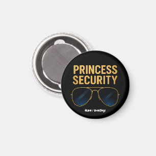 Princess Security Magic Halloween Geburtstagsparty Magnet
