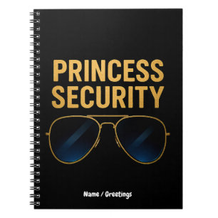 Princess Security Magic Halloween Geburtstagsparty Notizblock