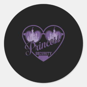 Princess Security Protection Castle Men Women & am Runder Aufkleber