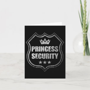 Princess Security Protection Geburtstagspartei Mat Karte