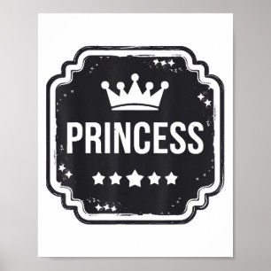 Princess Security Team Vater Mama Geburtstagsparty Poster