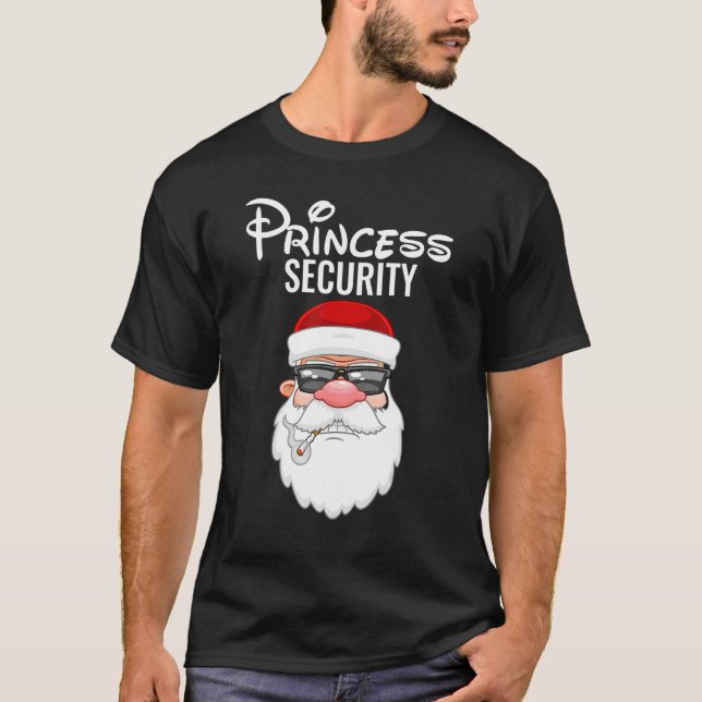 Princess Security Vater Team Big Brother Ankündigu T-Shirt (Vorderseite)