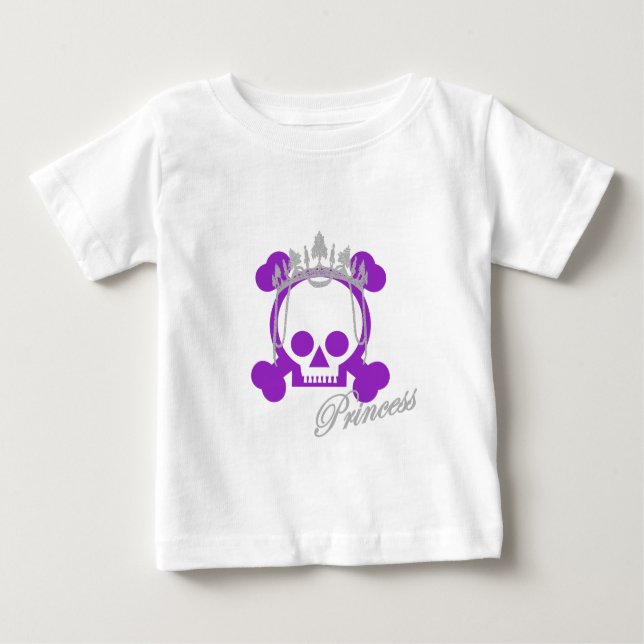 Princess Skull Baby T-shirt (Vorderseite)