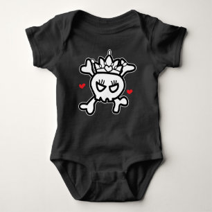 Princess Skull&Cross Bones Baby Strampler