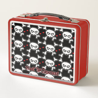 Princess Skull&Cross Bones Metall Brotdose