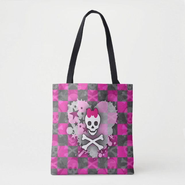 Princess Skull Heart Tote Bag (Vorderseite)