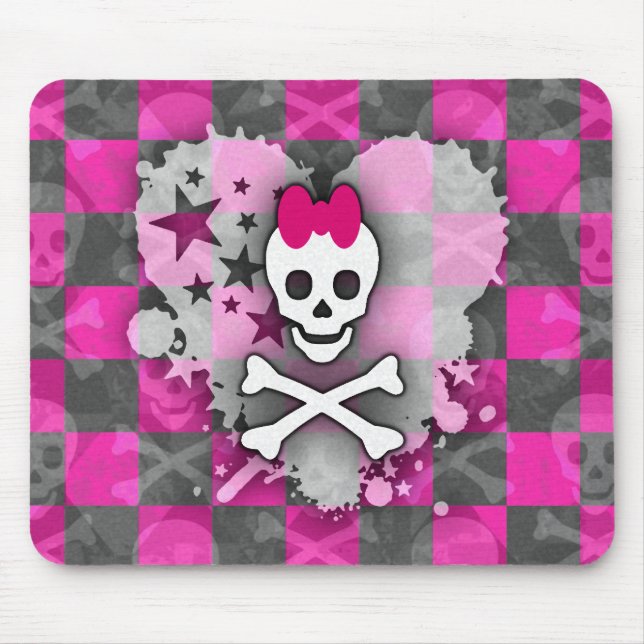Princess Skull Mouse Pad Mousepad (Vorne)