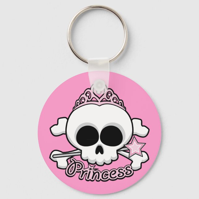 Princess Skull Schlüsselanhänger (Vorderseite)