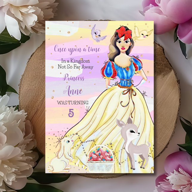 Princess Snowy Birthday Einladung (Von Creator hochgeladen)