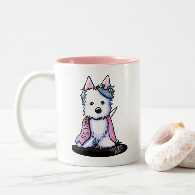 Princess Sparkleheart Westie Tasse (Mit Donut)