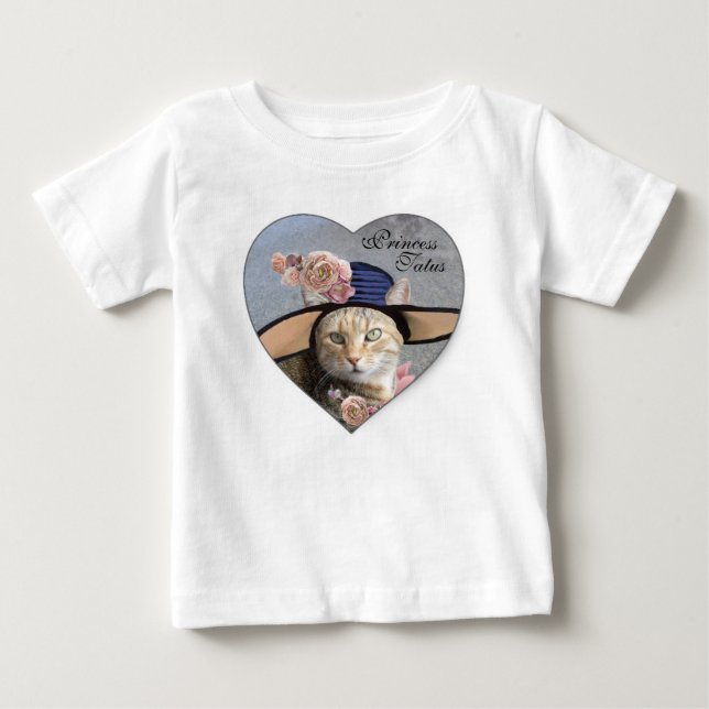 PRINCESS-STATUS/ELEGANTE KATZE,GROSSE DIVA-HAT UND BABY T-SHIRT (Vorderseite)