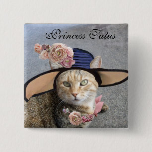 PRINCESS-STATUS/ELEGANTE KATZE,GROSSE DIVA-HAT UND BUTTON